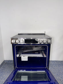 A view of the interior of the LG LSEL6335XE oven, showcasing the ProBake Convection® and Air Fry mode, an ideal appliance for homes in Overland Park, KS.