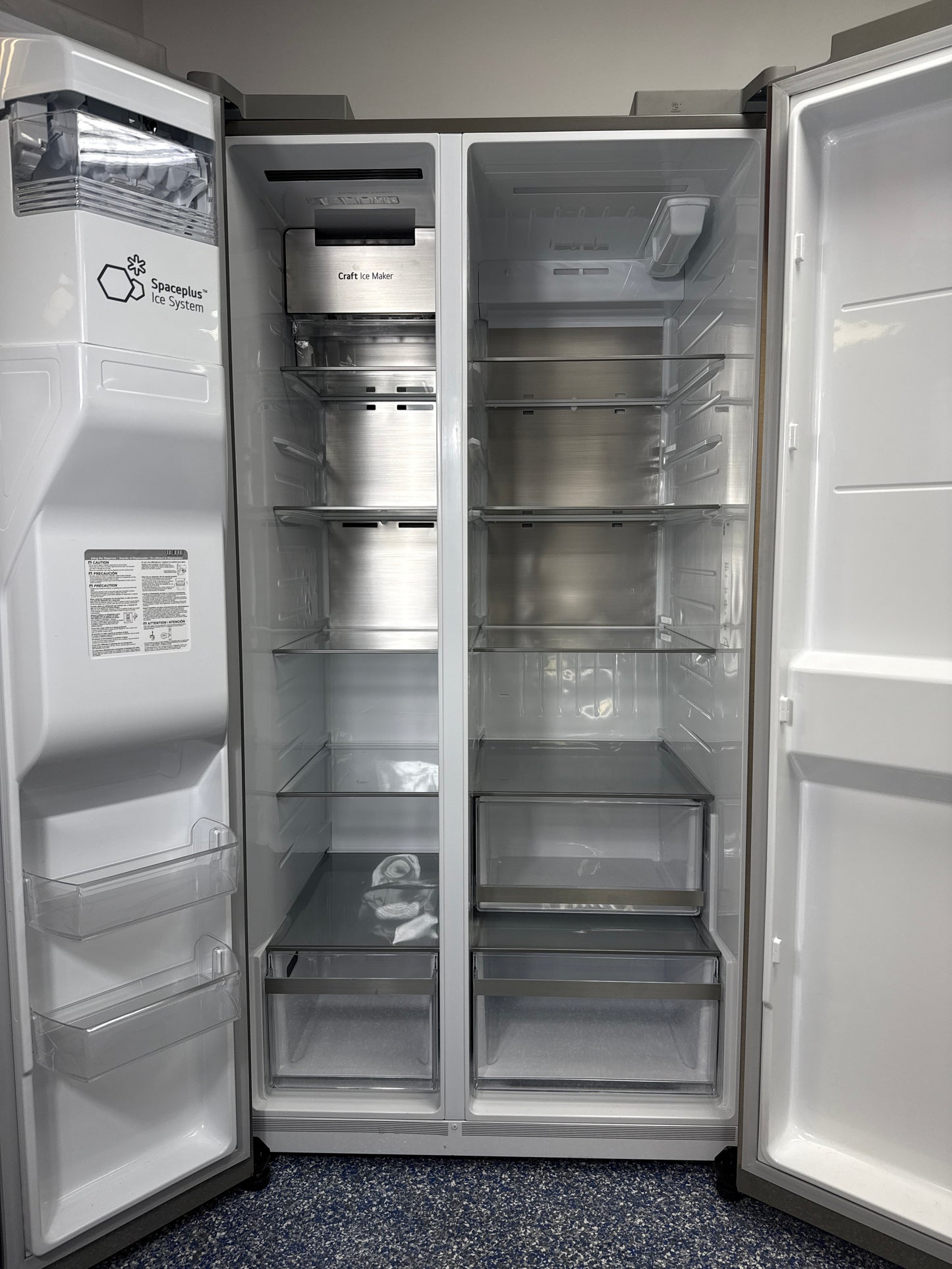 LG LL27T3530S French door refrigerator featuring Smart Cooling system, offered at Appliance Shark as a scratch and dent deal in Kansas City.