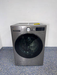 Front view of the LG WM5800HVA front load washer available in Overland Park near Kansas City.
