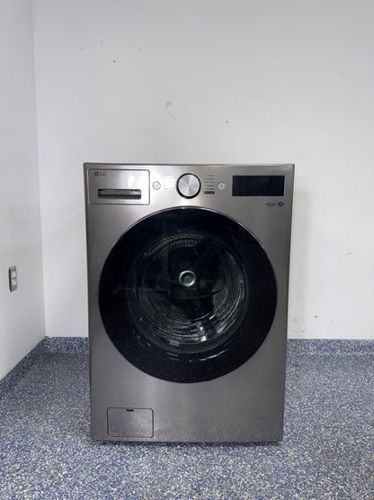 LG WM5800HVA front load washer front view in Overland Park near Kansas City