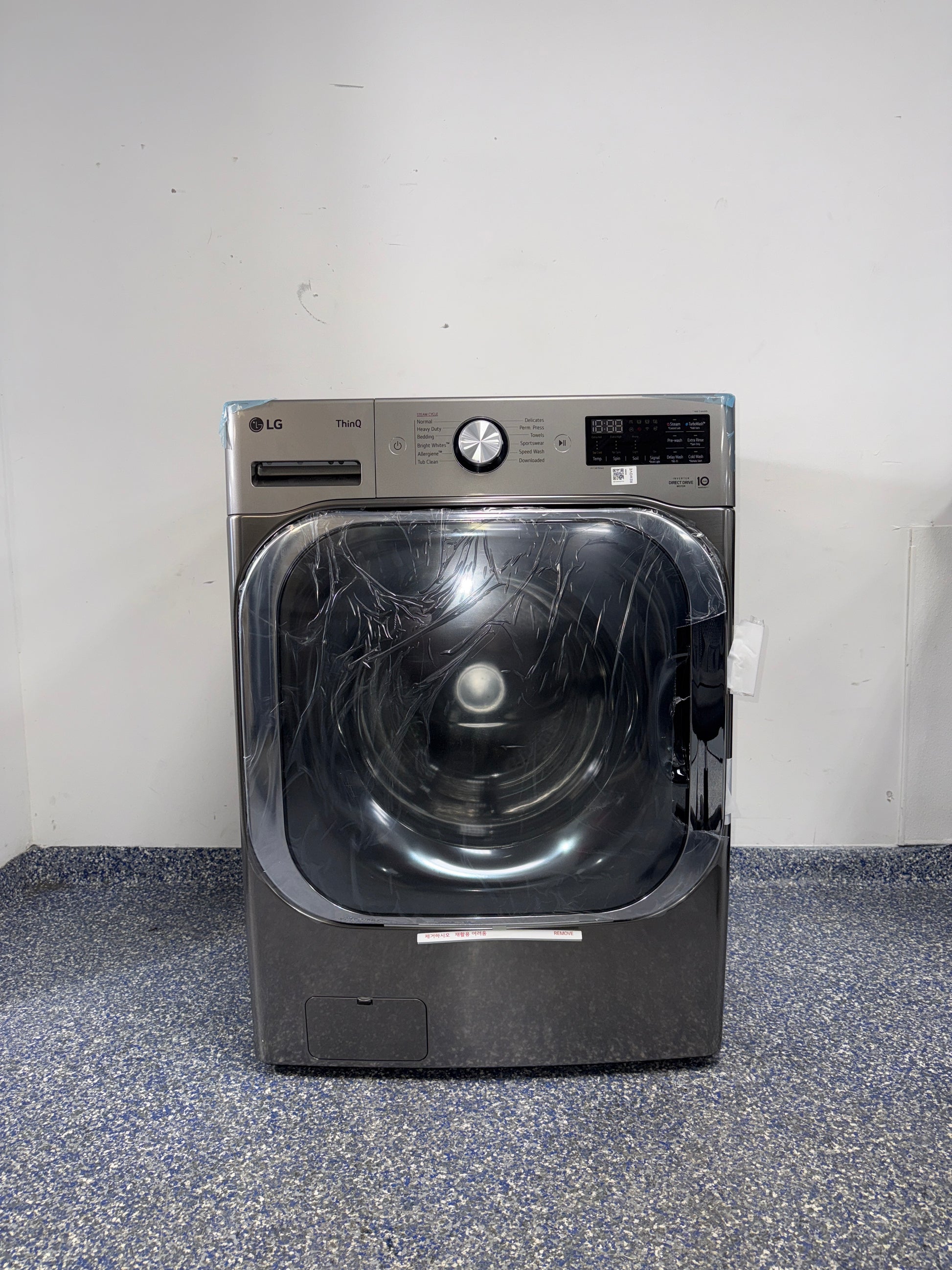 LG WM8980HVA front load washer front view in Overland Park Kansas City
