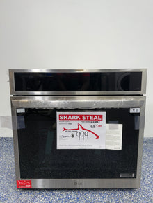LG WSEP4727F smart wall oven in stainless steel, available at Appliance Shark as the best scratch and dent oven deal in Kansas City.