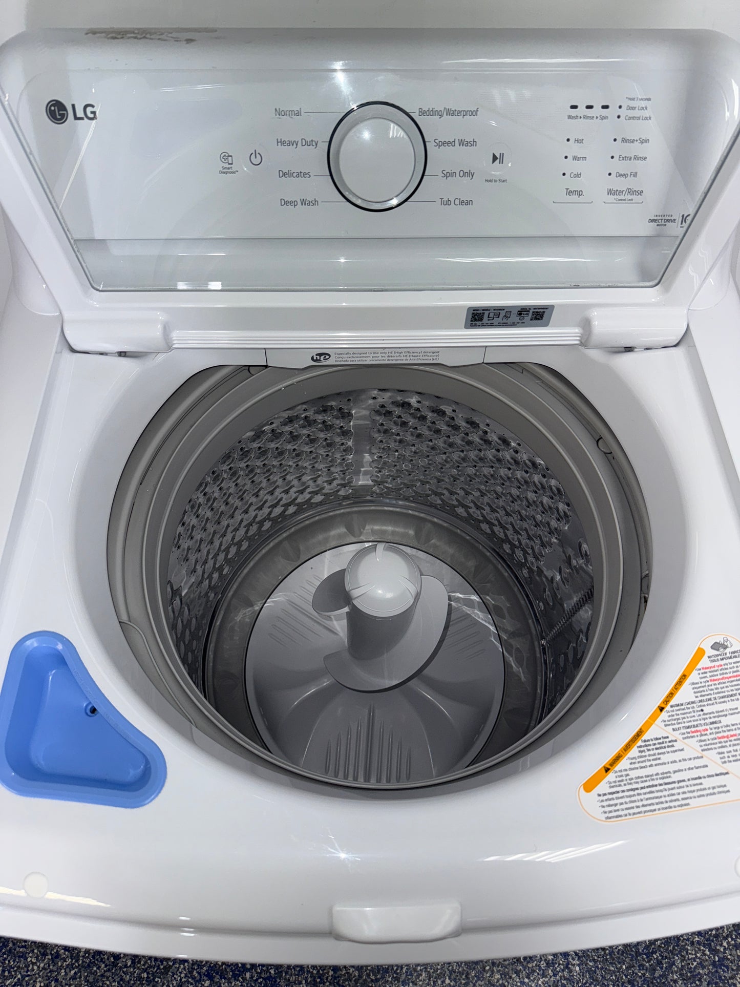 The LG WT6105CW top load washer from the front, a dependable model for a great deal in Kansas.
