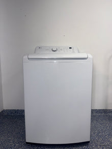 The LG WT7000CW top load washer from the front, highlighting its TurboDrum™ Technology and a great deal in Kansas.