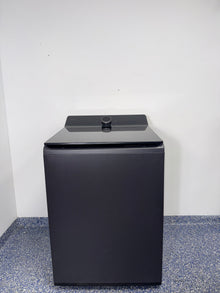 Front view of the LG WT8600CB 5.8 cu ft top-load washer in black steel, available in Overland Park, KS.