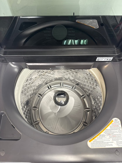 Interior drum of the LG WT8600CB 5.8 cu ft washer, ideal for large Kansas City households.