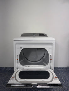 A view of the control panel on the MAYTAG MED6230HW dryer, showcasing the Wrinkle Prevent Option, an ideal appliance for homes in Overland Park.