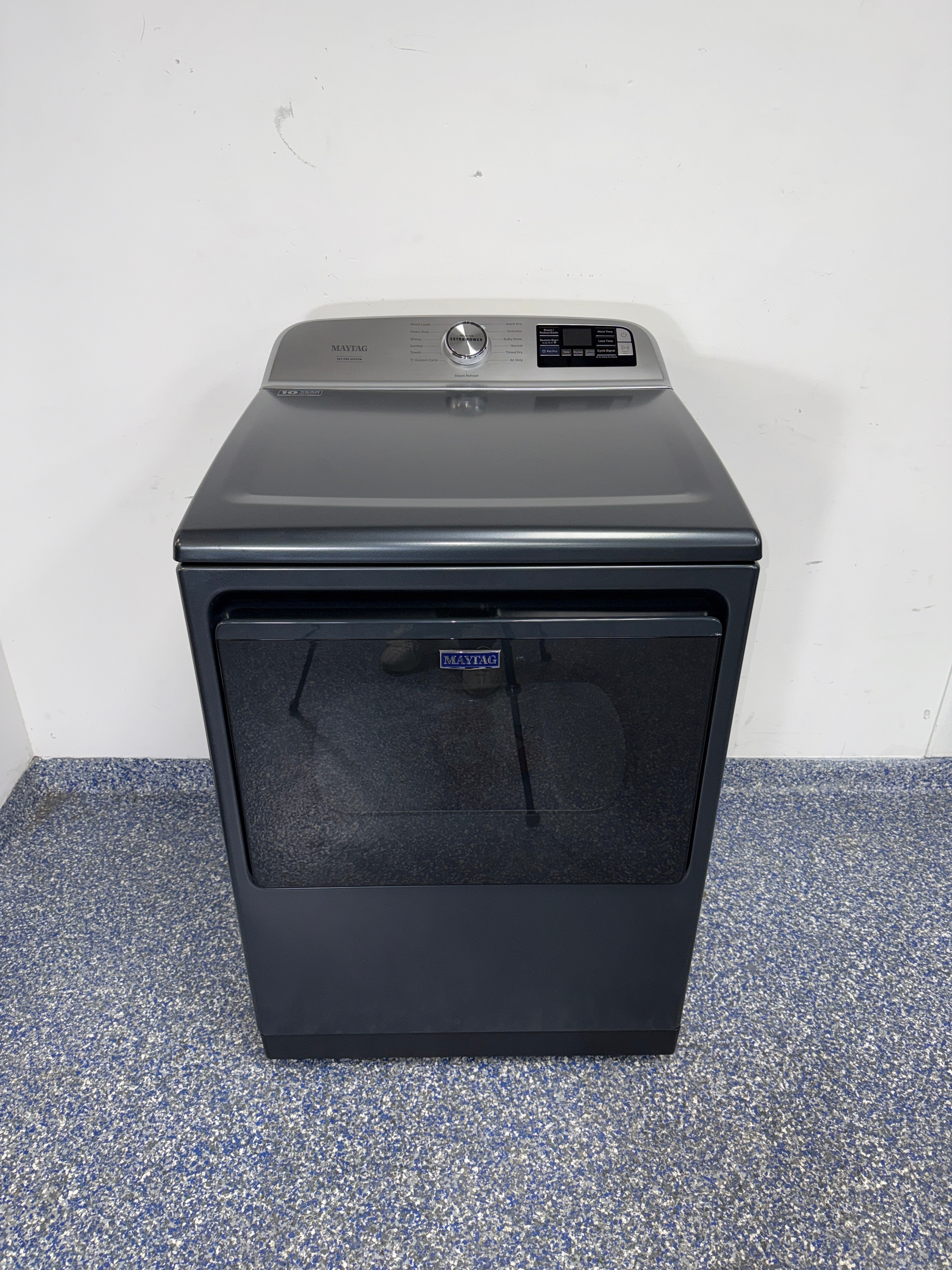 MAYTAG MED7205RF electric dryer front view in Overland Park near Kansas City