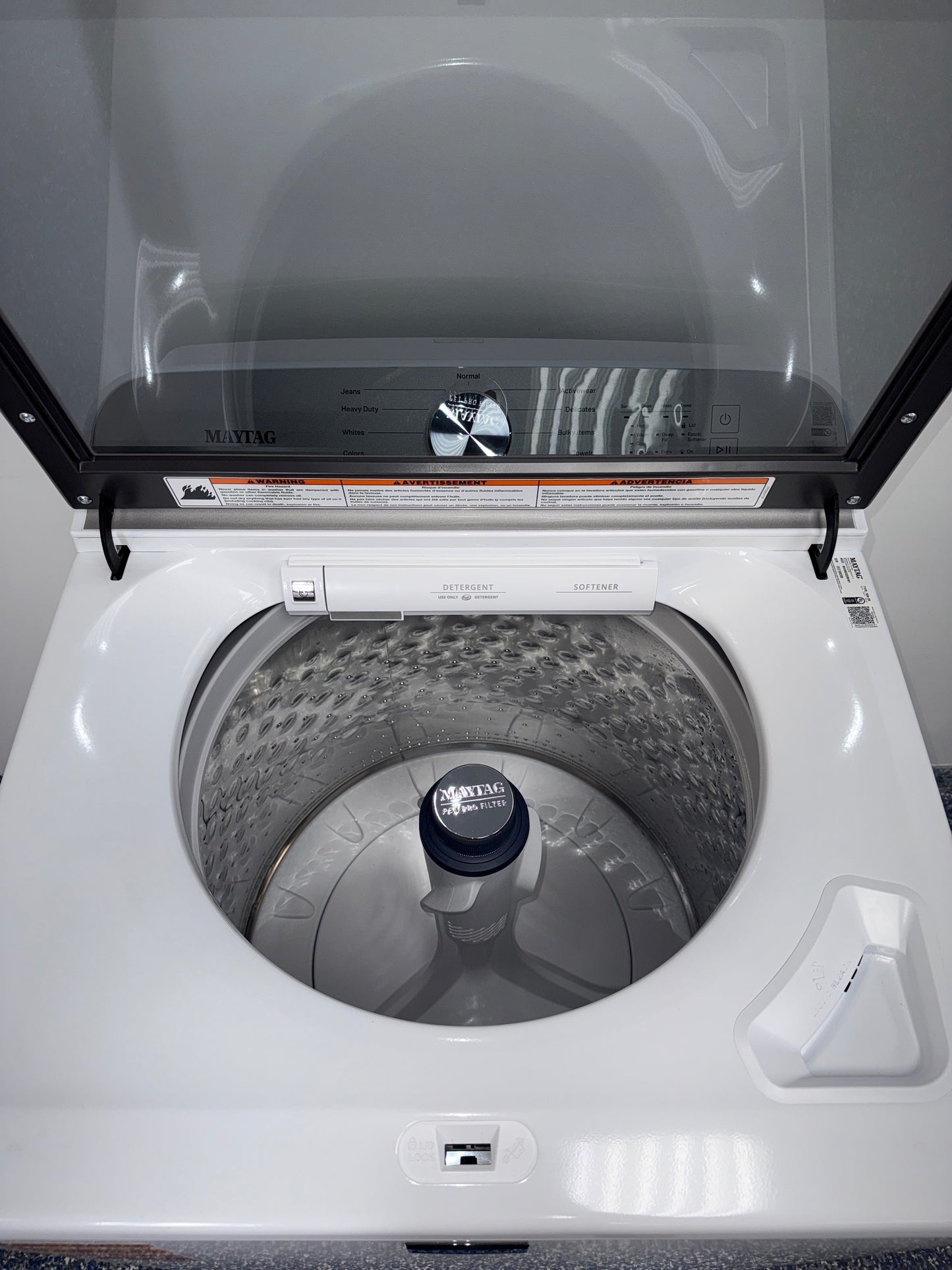 Deep Fill option on MAYTAG MVW6500MW washing machine, discounted at Appliance Shark in Kansas City.