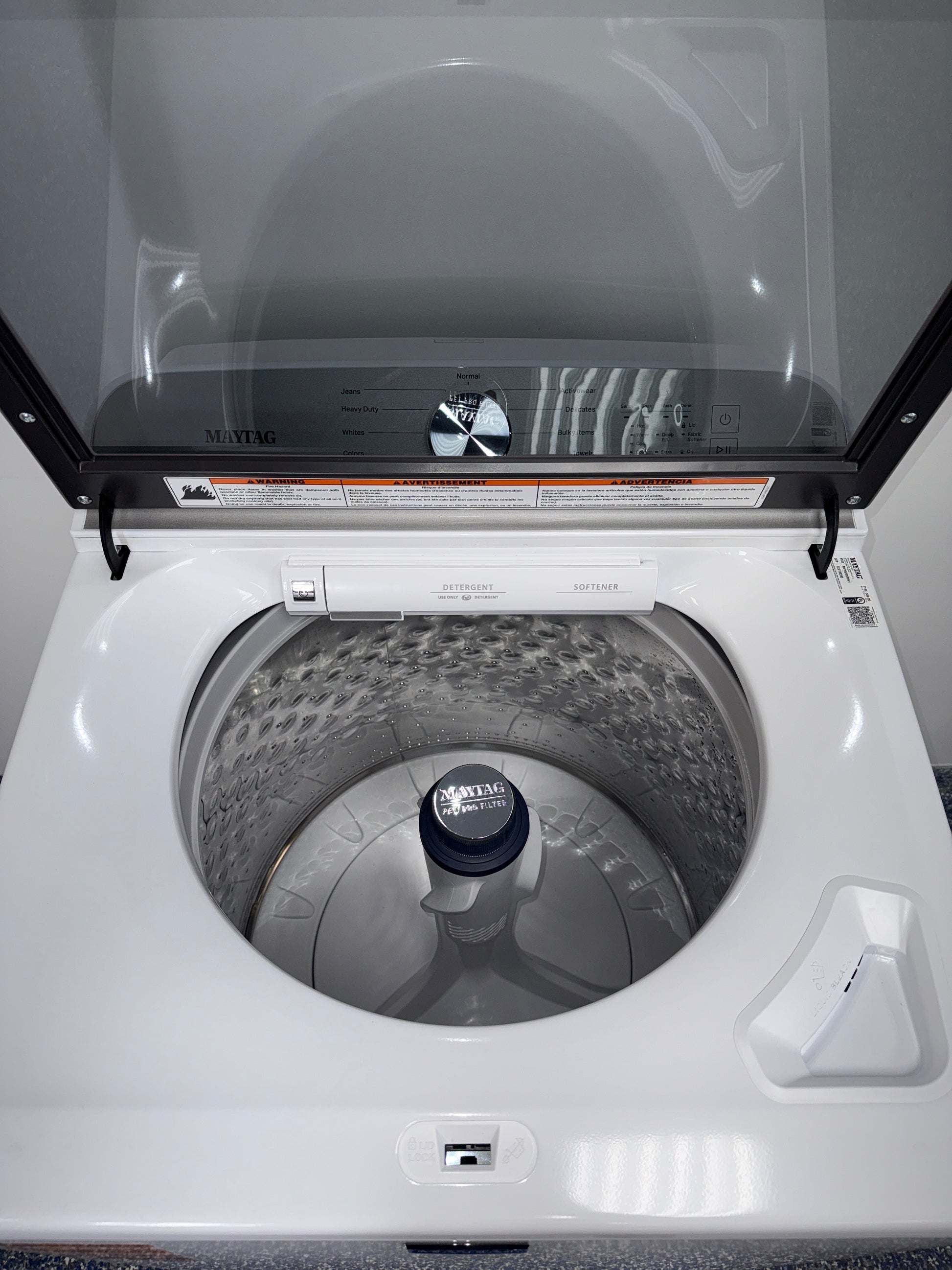 Deep Fill option on MAYTAG MVW6500MW washing machine, discounted at Appliance Shark in Kansas City.