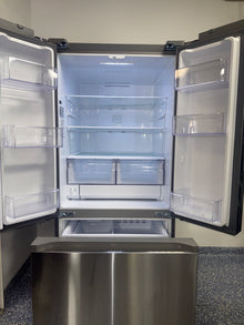 The SAMSUNG 22 cu. ft. French door refrigerator, model RF22A4221SR, available at Appliance Shark.