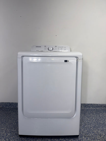 The SAMSUNG DVE41A3000W electric dryer from the front, highlighting its Sensor Dry feature and a great deal in Kansas.