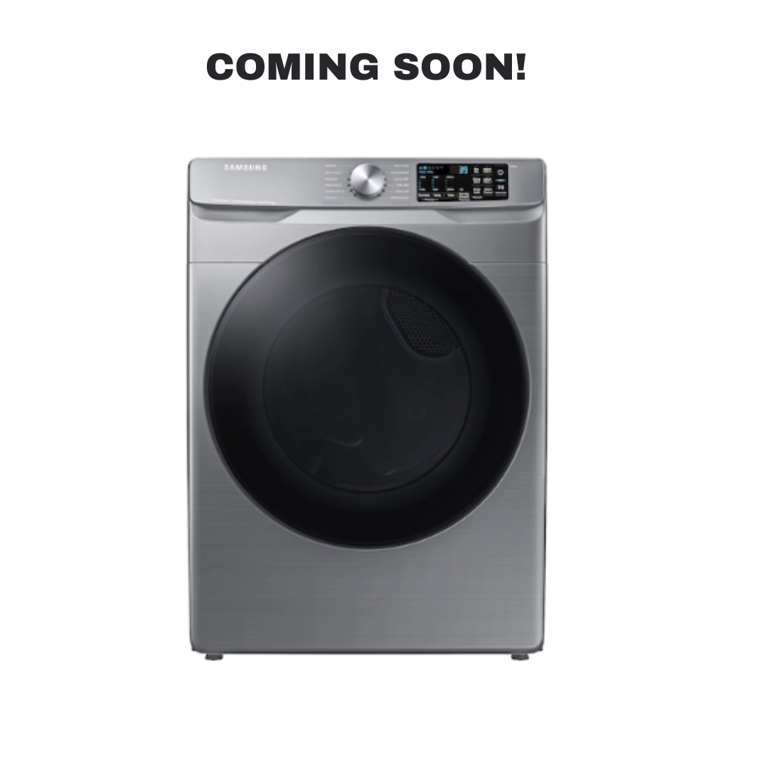 SAMSUNG DVE45B6300P electric dryer front view in Overland Park near Kansas City