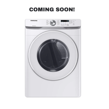 SAMSUNG DVE45T6000W electric dryer front view in Overland Park Kansas City