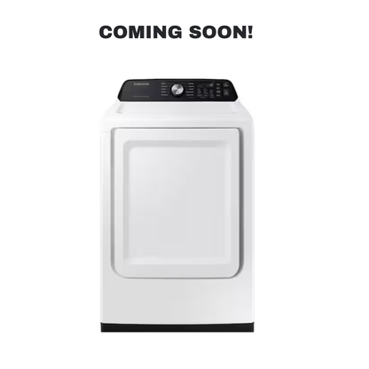 SAMSUNG DVE47CG3530W electric dryer front view in Overland Park Kansas City