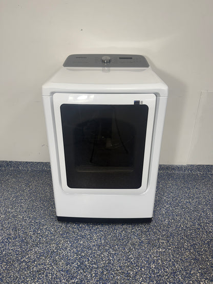 SAMSUNG DVE52A5500W front view white smart electric dryer Kansas City laundry room