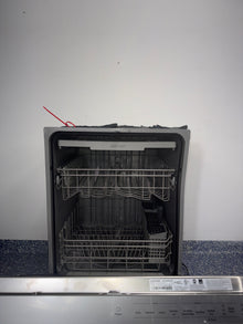 Interior view showing the 3rd rack of Samsung DW80CG4051SR with extra space for utensils in Overland Park, KS.