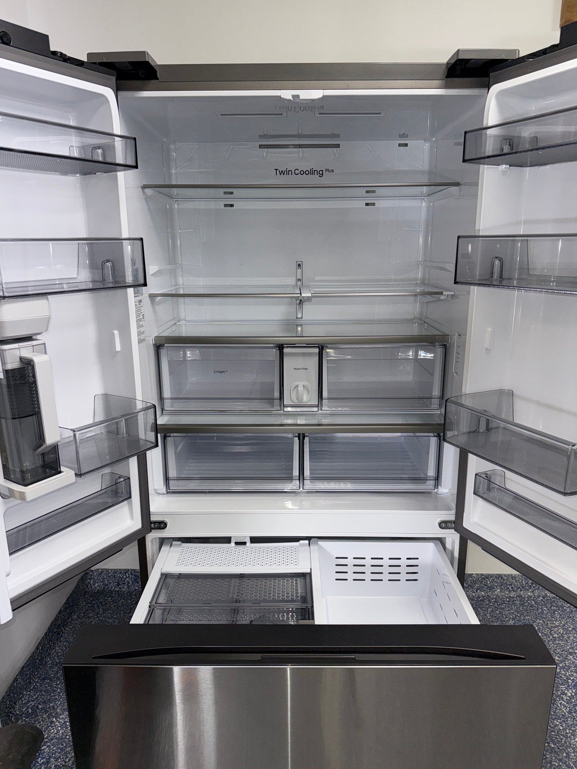 AutoFill Water Pitcher inside the SAMSUNG RF24BB6200QLAA refrigerator in the Kansas City Metro area.