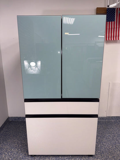Front view of the SAMSUNG RF29BB86004MAA French door refrigerator available in Overland Park near Kansas City.
