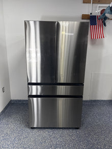 Interior view showing the Beverage Center and water/ice dispensing features of SAMSUNG RF29BB8600QL in Overland Park.