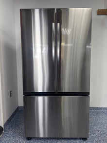 SAMSUNG RF32CG5300SR French Door refrigerator in stainless steel, available at Appliance Shark as the best scratch and dent refrigerator deal in Kansas City.