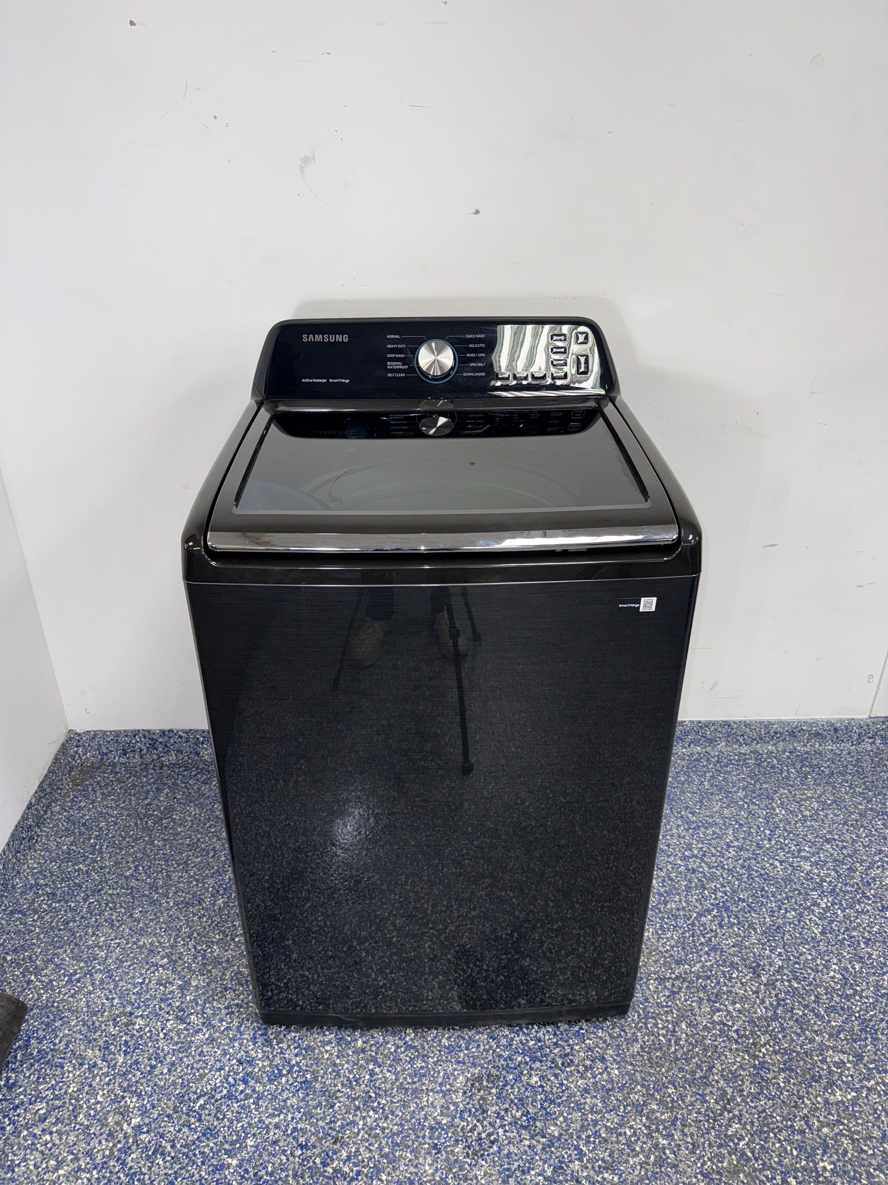SAMSUNG WA47CG3500AV top load washer front view in Overland Park near Kansas City