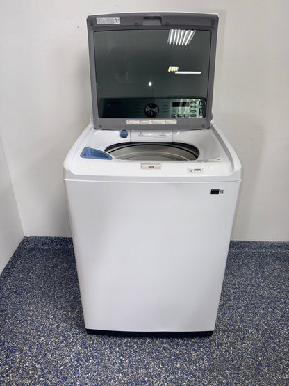 SAMSUNG WA47CG3500AW top load washer angled view in Overland Park Kansas City