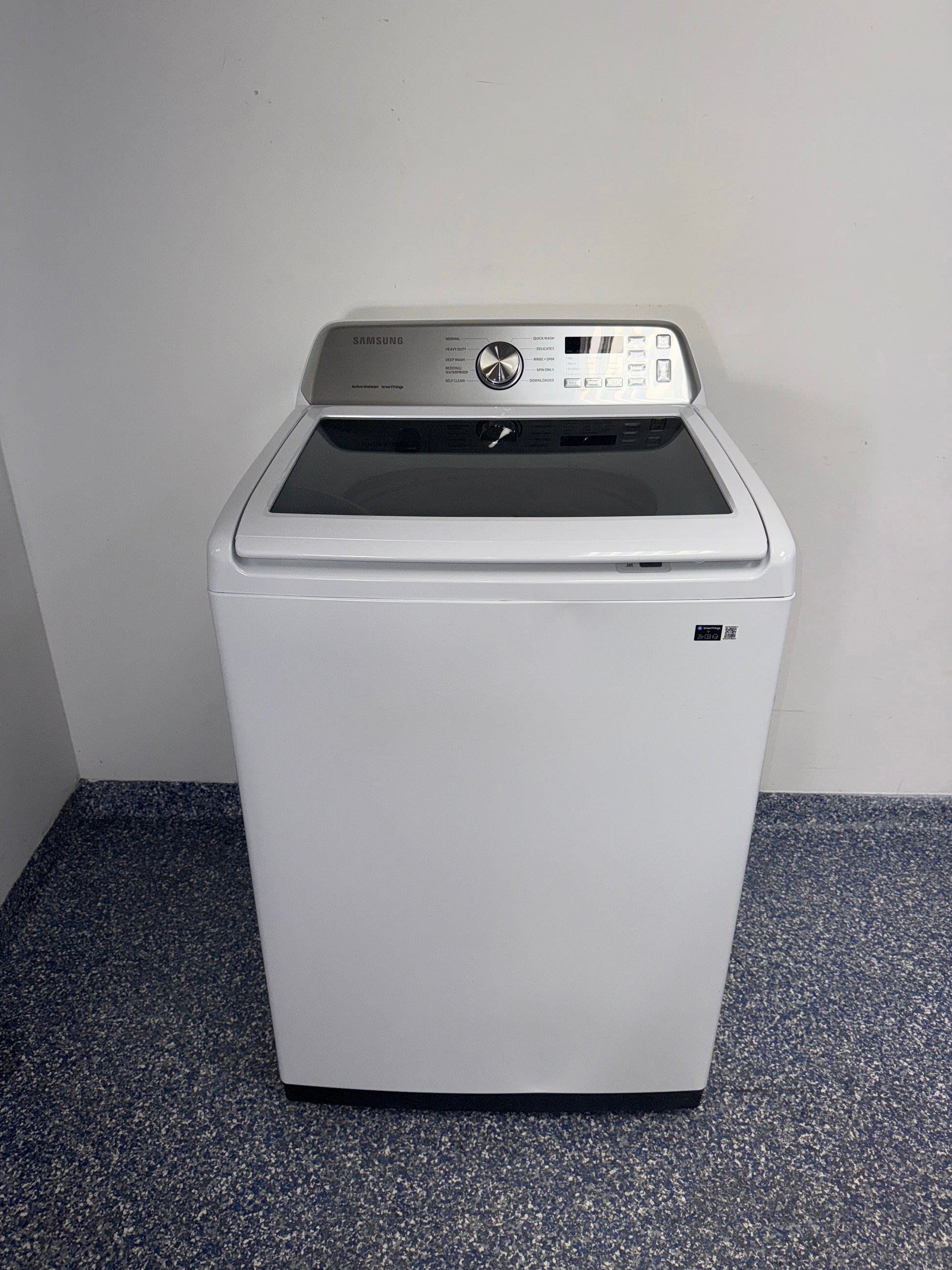 SAMSUNG WA47CG3500AW top load washer front view in Overland Park Kansas City