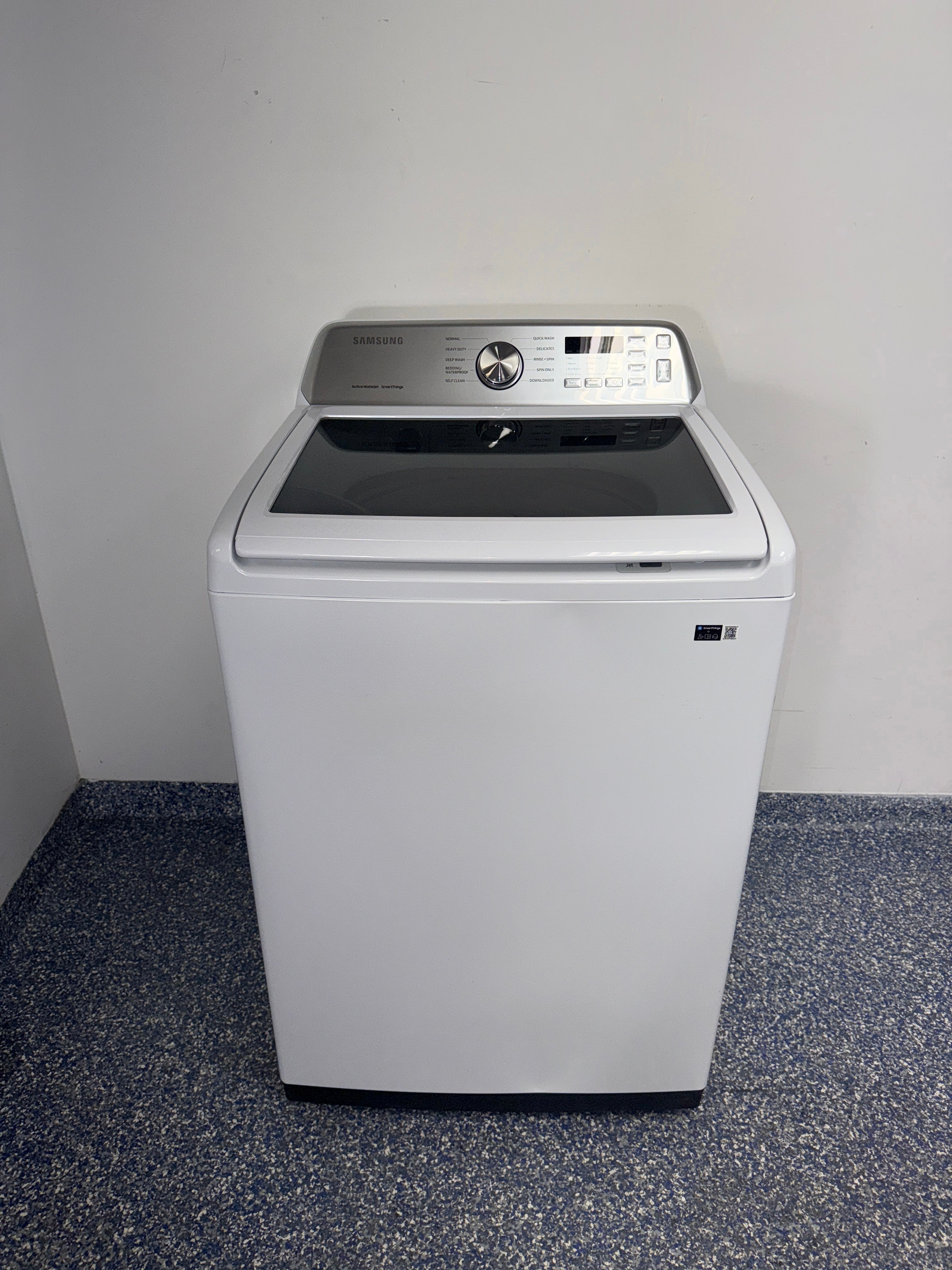 SAMSUNG WA47CG3500AW top load washer front view in Overland Park Kansas City