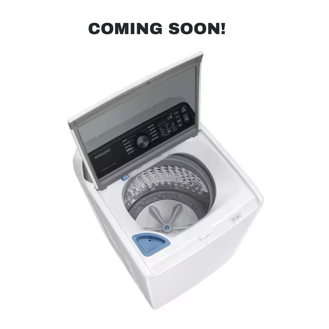 SAMSUNG WA47CG3530AW top load washer angled view in Overland Park Kansas City