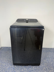 Navy blue SAMSUNG WA54CG7150AD smart top load washer, available as a discount scratch and dent appliance in Kansas City at Appliance Shark.