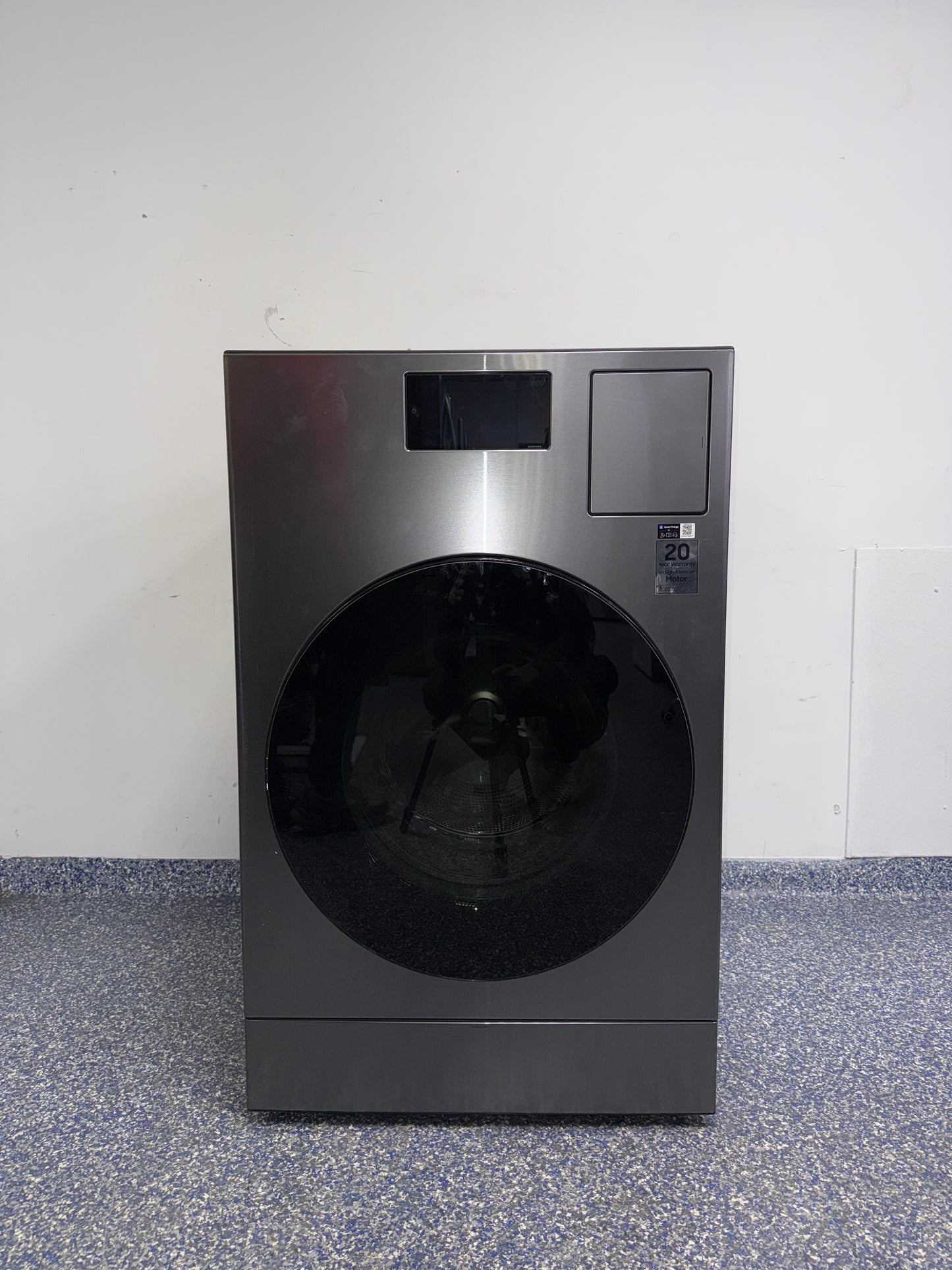 SAMSUNG WD90F53AVS front load washer dryer combo front view in Overland Park near Kansas City