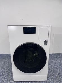 SAMSUNG WD90F53AVY all-in-one washer/dryer combo front view ivory Kansas City laundry room