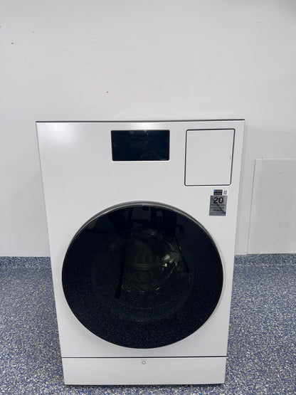 SAMSUNG WD90F53AVY all-in-one washer/dryer combo front view ivory Kansas City laundry room