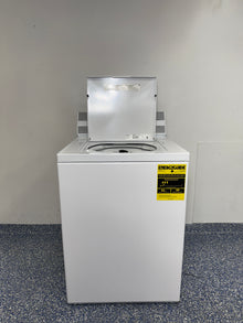 Speed Queen TC5 3.2 cu ft white top load washer (TC5003WN) front view with lid open 