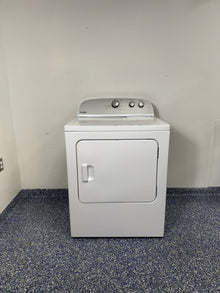 Front view of the Whirlpool WED4815EW 6.5 cu ft Electric Dryer in white. On sale at Appliance Shark - Scratch & Dent store | Kansas City.