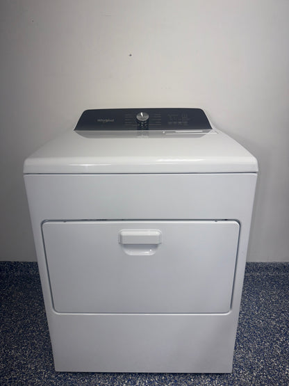 Whirlpool WED5010LW1 electric dryer front view Kansas City laundry room