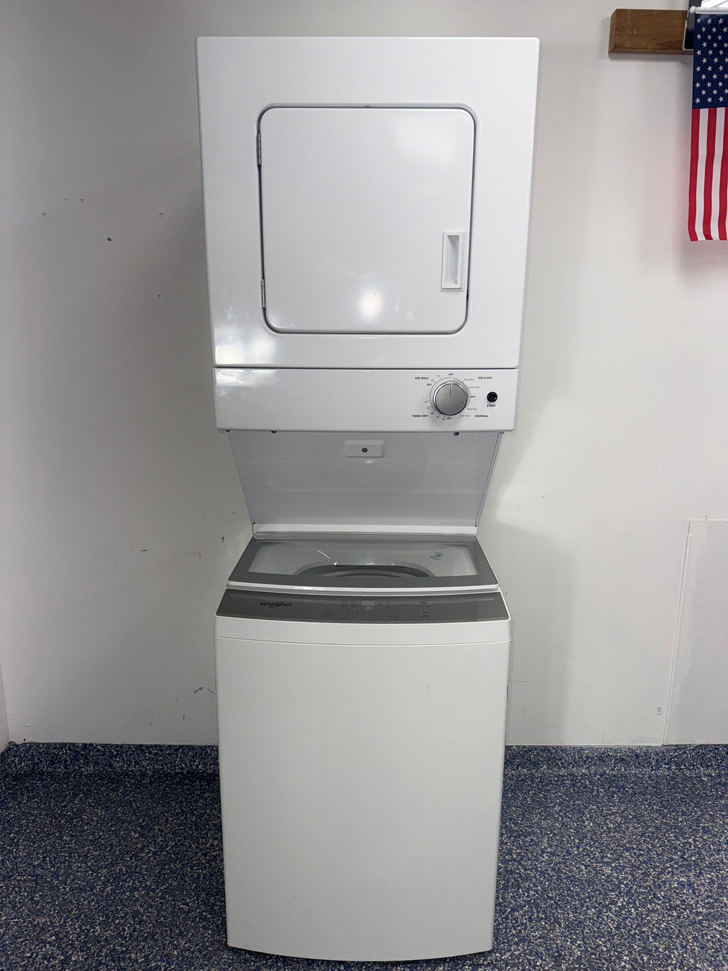 WHIRLPOOL WET4024HWO 1.6 cu. ft. top load stacked laundry center in Overland Park Kansas City area