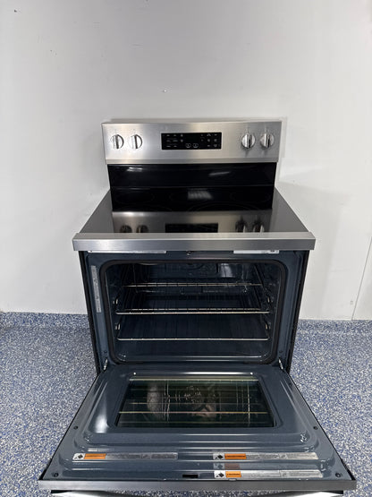 Control panel and cooking modes on the WHIRLPOOL WFES5030RZ electric range in the Kansas City Metro area.