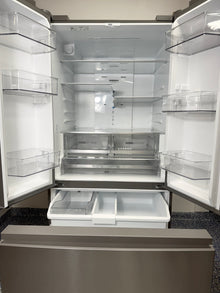 Interior view showing shelving and storage space of WHIRLPOOL WRFF3136SZ in Overland Park.