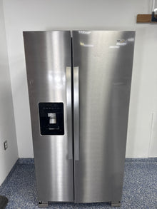 Whirlpool WRS315SDHZ19 side-by-side refrigerator front view Kansas City kitchen