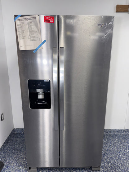 Whirlpool WRS325SDHZ13 side-by-side refrigerator front view Kansas City 