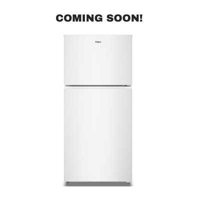 WHIRLPOOL WRTX5419SW top freezer refrigerator front view in Overland Park Kansas City