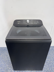 Whirlpool WTW6157PB top-load washer front view Volcano Black Kansas City laundry room