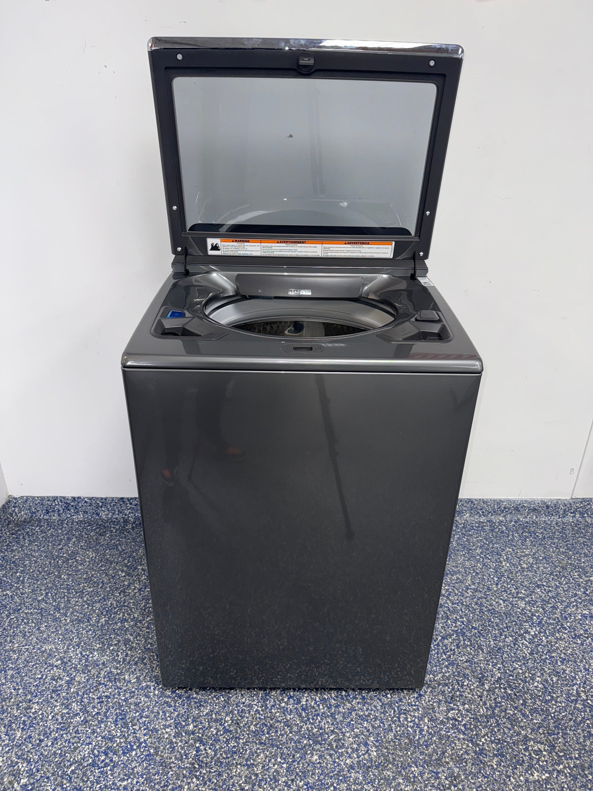 Control panel and settings of the WHIRLPOOL WTW8127LC3 top load washer in the Kansas City Metro area.