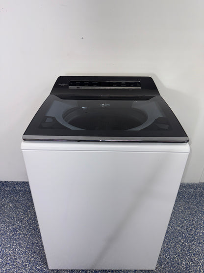 Whirlpool WTW8127LW smart top-load washer front view Kansas City laundry room
